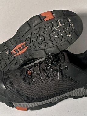 BRUNT Shoes Mens Size 14 Black Ryng Low Slip Resistant Safety Work Sneaker